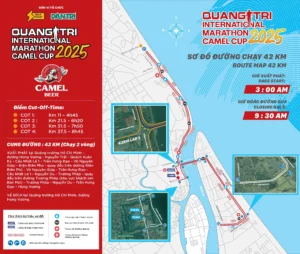 Lộ trình thi đấu tại Quang Tri International Marathon 2025 - Camel Cup